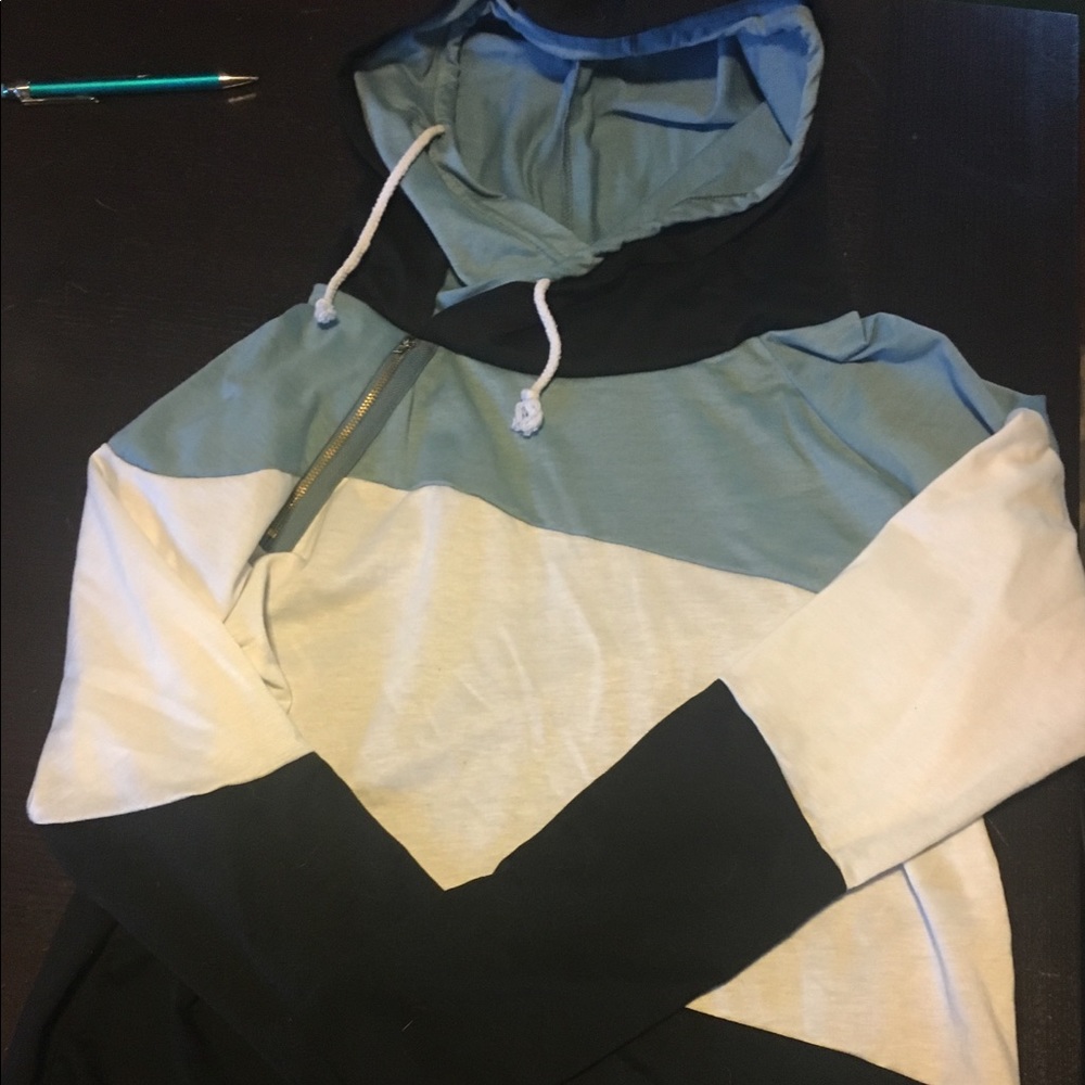 Double hooded sweatshirt